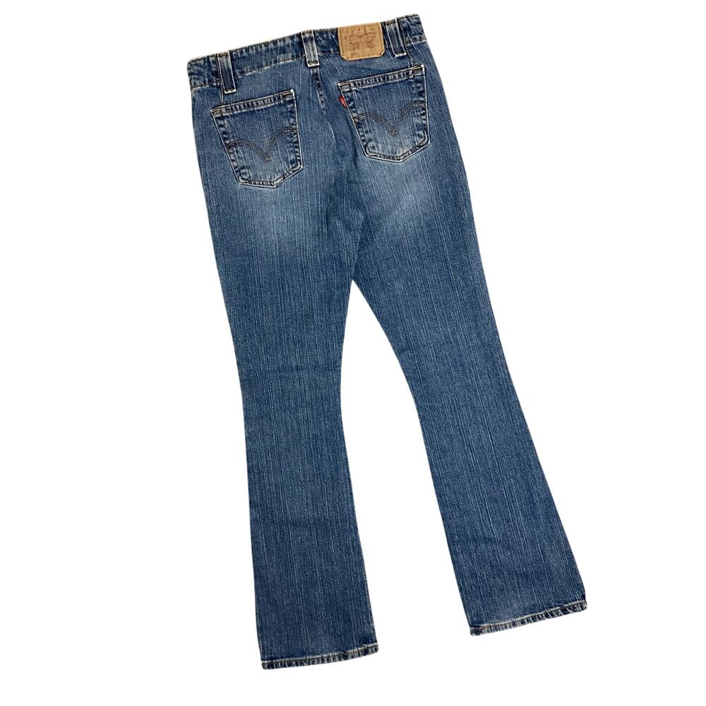 Vintage Levi's 525 Nouveau Low Jeans Womens 6M 30x30‎ Blue Fade Boot Cut Western